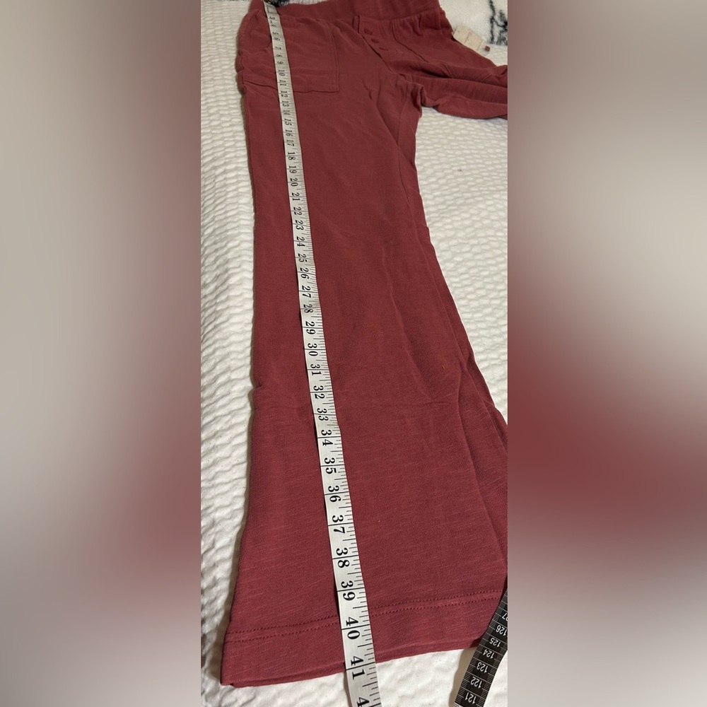Free People Intimately Babe I'm Yours Slim Flares. Color Wine /Board - Picture 5 of 8